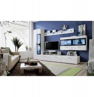 Ensemble tv - 6 éléments - blanc