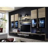 Ensemble tv - 3 éléments - acacia clair