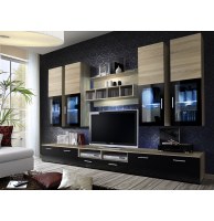 Ensemble tv - 3 éléments - acacia clair