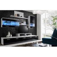 Ensemble tv - 3 éléments - blanc et noir