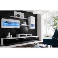 Ensemble tv - 3 éléments - blanc et noir