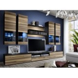 Ensemble tv - 5 éléments - acacia foncé