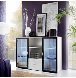 Commode - 2 portes - blanc