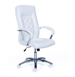 Chaise de bureau - alessia - blanc