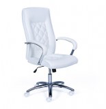 Chaise de bureau - alessia - blanc