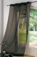 Panneau Voilage Luminéa NOIR 1 X 140 X 240 cm