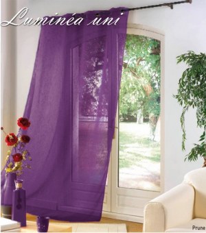 Panneau Voilage Luminéa PRUNE 1 X 140 X 240 cm