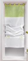 Store Voilage Bicolore BLANC / AMANDE 1 X 60 X 180 cm