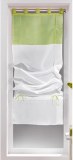 Store Voilage Bicolore BLANC / AMANDE 1 X 60 X 180 cm