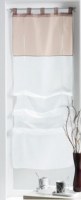 Store Voilage Bicolore BLANC / TAUPE 1 X 60 X 180 cm