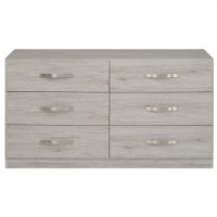 Commode - 6 tiroirs - gris - brera