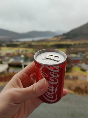 Les canettes de Coca-Cola Lime 33cl en format slim.