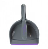 Ensemble balayette et pelle - gris - accessoire de nettoyage