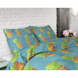 "Pineapples" Set 2/3 pcs Parure de Lit Coton Mélangé Housse de Couette+Taie d'Oreiller