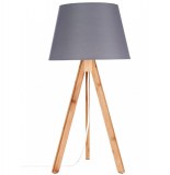 Lampe - bahi - gris - h 55 cm