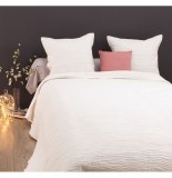 Dessus de lit avec 2 taies - stitch - ivoire - 240 x 260 cm