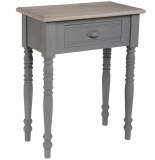 Table de chevet - 1 tiroir - gris