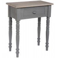 Table de chevet - 1 tiroir - gris