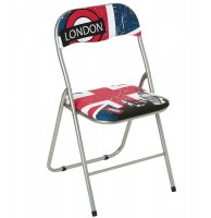 Chaise pliante - imprimée londres