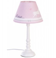 Lampe de chevet - bois - rose