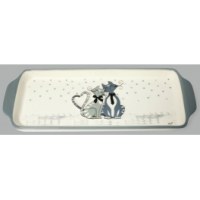 Plat à cake motif chats - mistigris - 30 cm