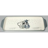 Plat à cake motif chats - mistigris - 30 cm