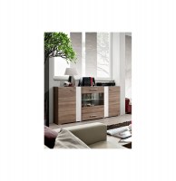 Commode - 2 portes et 2 tiroirs - acacia