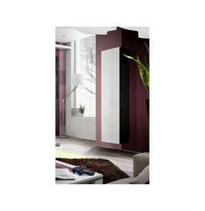 Rangement mural - 3 étagères - blanc et noir