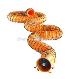 Super speed Portable ventilateur ventilateur avec flexible de canalisation tuyau