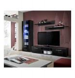 Vitrine murale - led - noir