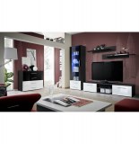 Vitrine murale - led - blanc et noir