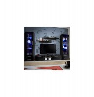 Vitrine murale - led - noir