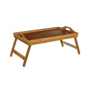 Plateau pour petit dejeuner au lit ou plateau télé - en bambou - sur