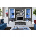 Vitrine à led - 6 éléments - blanc