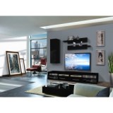 Ensemble tv à led - 4 éléments - noir