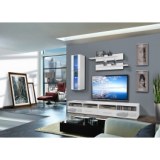 Ensemble tv à led - 4 éléments - blanc