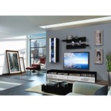 Ensemble tv à led - 4 éléments - noir et blanc