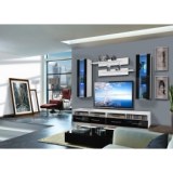 Ensemble tv à led - 4 éléments - blanc et noir