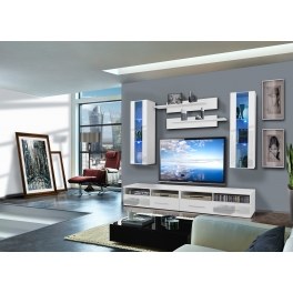 Ensemble tv à led - 4 éléments - blanc