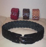 CEINTURE CUIR ARTISANAL (double boucle tréssée)