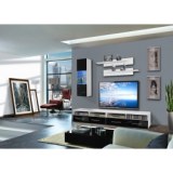 Ensemble tv à led - 4 éléments - blanc et noir