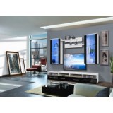 Ensemble tv à led - 5 éléments - blanc et noir