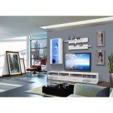 Ensemble tv à led - 4 éléments - blanc