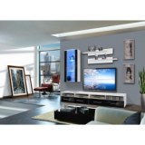 Ensemble tv à led - 4 éléments - blanc et noir