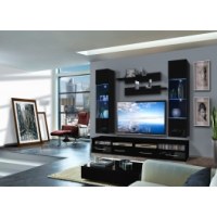 Ensemble tv à led - 4 éléments - noir