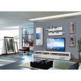 Ensemble tv à led - 4 éléments - blanc