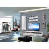Ensemble tv à led - 6 éléments - blanc