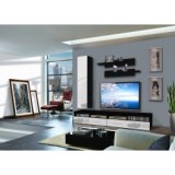 Ensemble tv à led - 6 éléments - noir et blanc