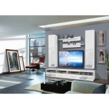 Ensemble tv à led - 4 éléments - blanc