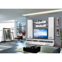 Ensemble tv à led - 4 éléments - blanc